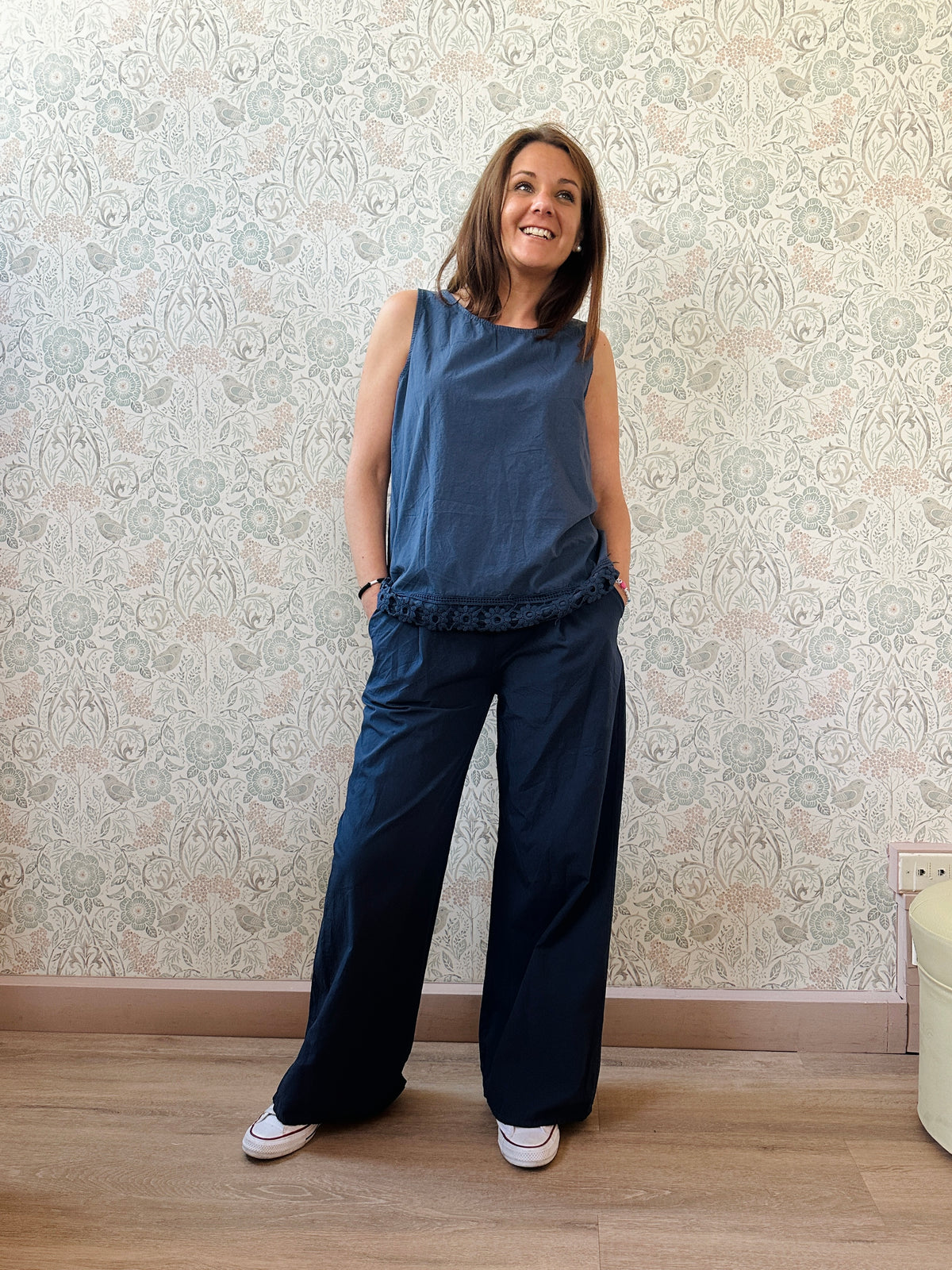 Completo Donna Toscana Blu - Abbigliamento Moda Donna Made in Italy