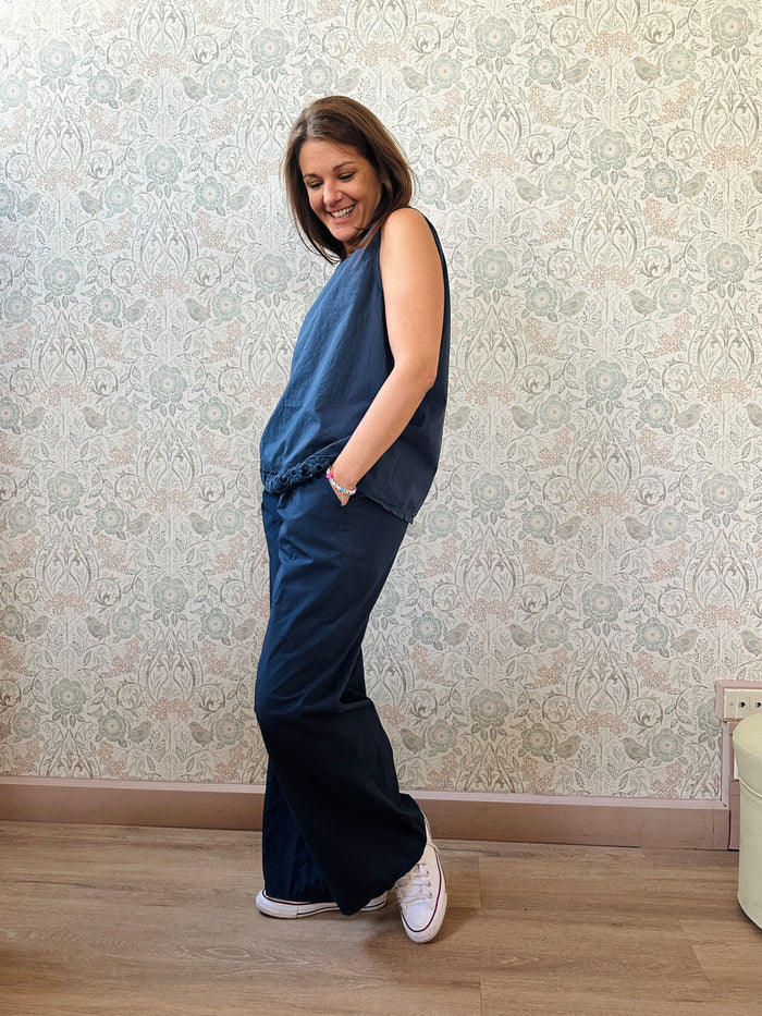 Completo Donna Toscana Blu - Abbigliamento Moda Donna Made in Italy
