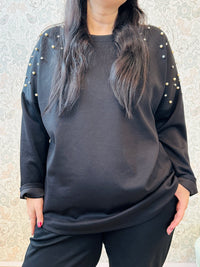 Felpa Perla Curvy - Abbigliamento Donna Made in Italy Must Have