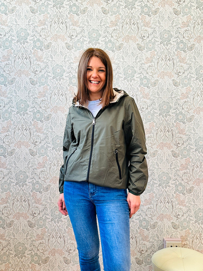 Frangivento Double Light Militare - Abbigliamento Donna Made in Italy Must Have