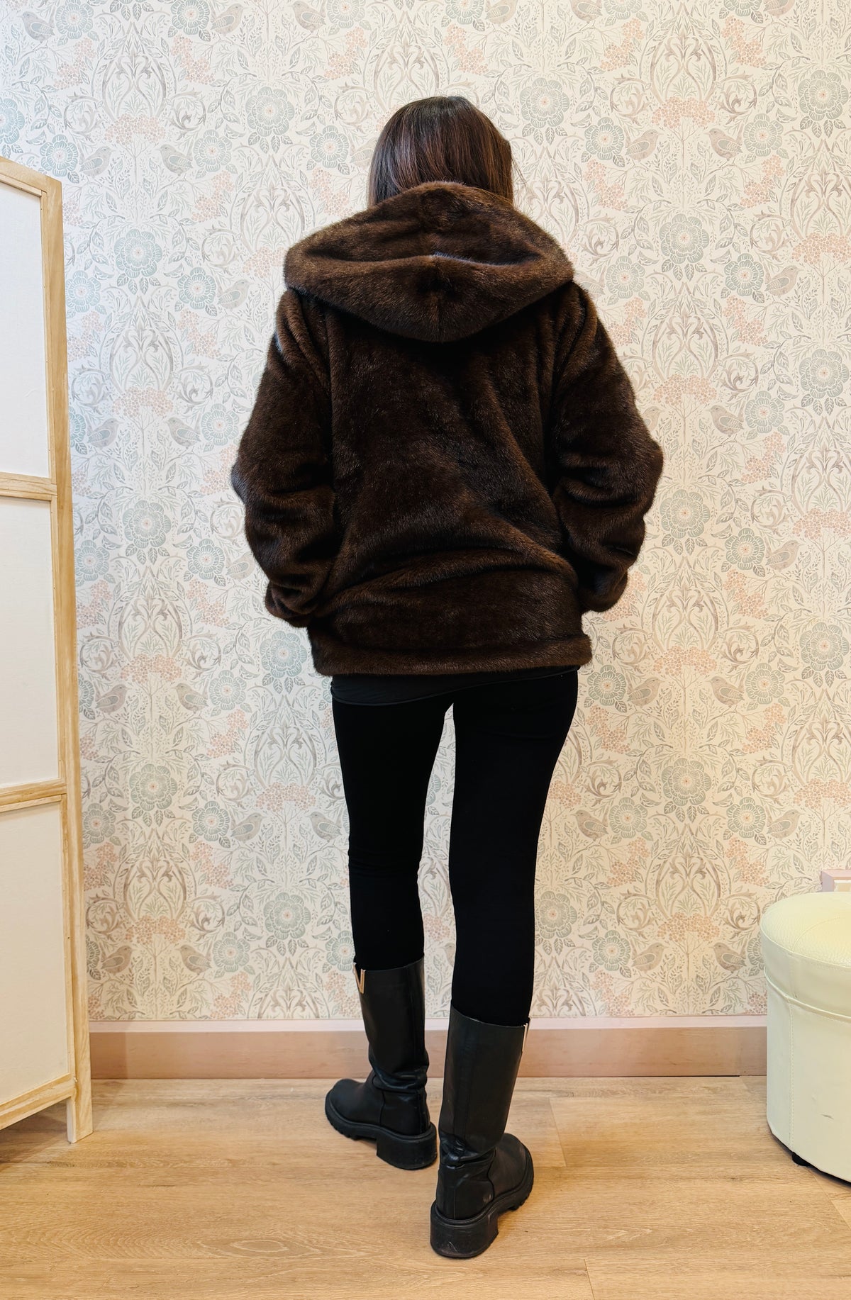 Giacca Pelliccia Brown