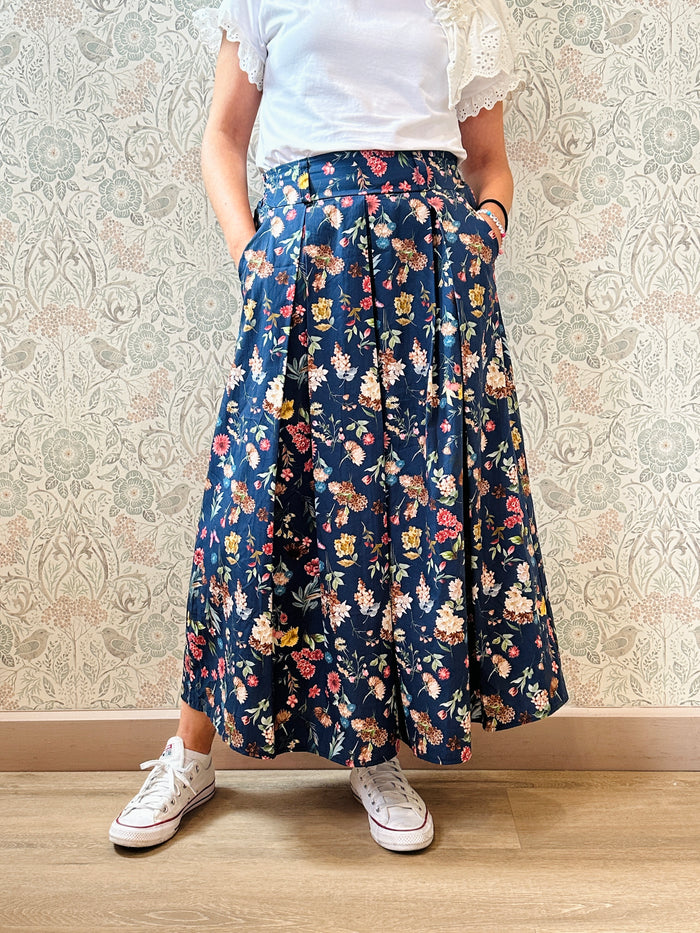 Gonna Lunga Palloncino Flower - Abbigliamento Moda Donna Made in Italy