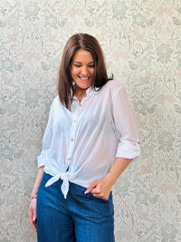 la valigia a pois Camicia Nodo