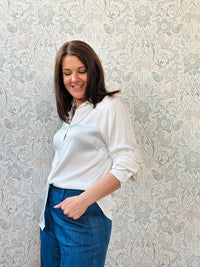 la valigia a pois Camicia Raso