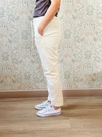 la valigia a pois Pantalone Joggers White
