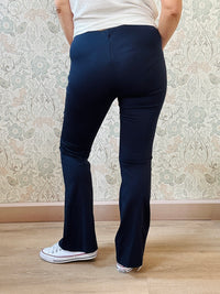 la valigia a pois Leggings Trombetta Blu