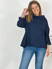 la valigia a pois Blusa Felpa Barchetta