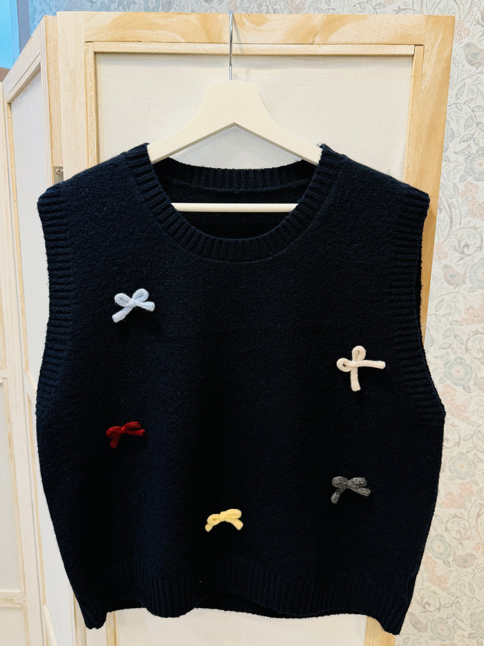 maglione gilet fiocchetti