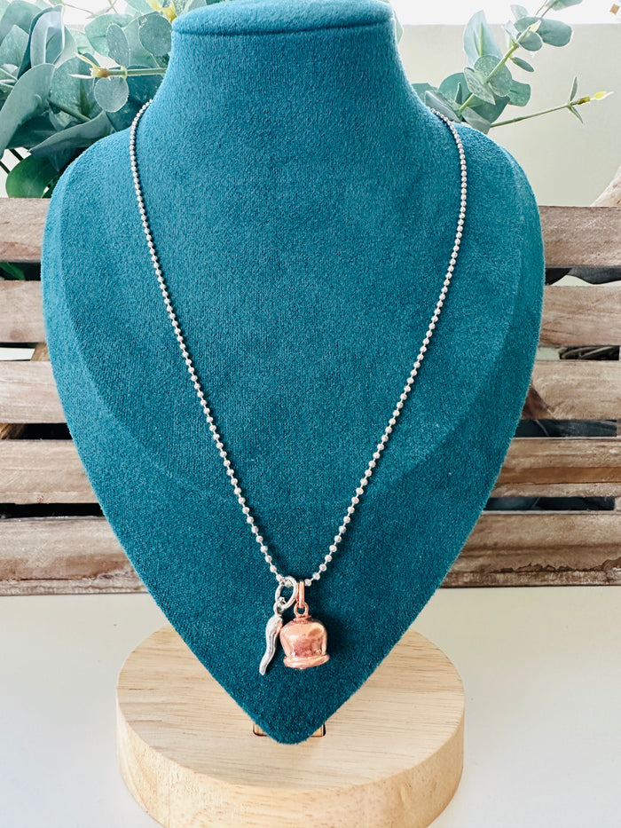 Collana Corta Corno&Campanella
