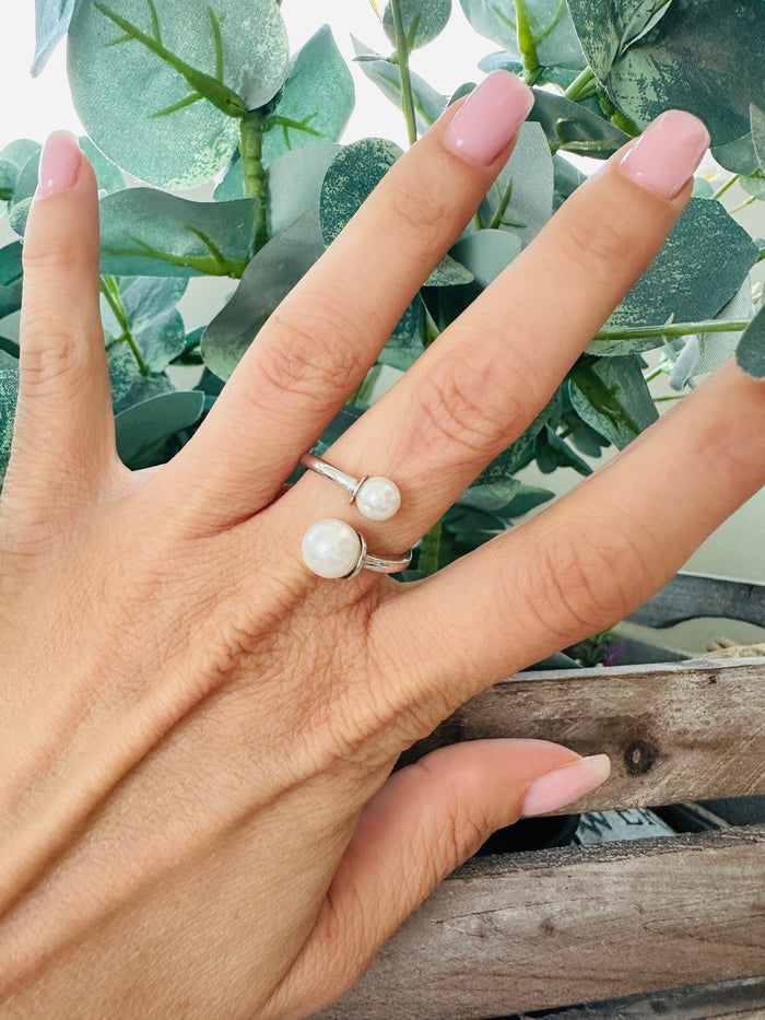 Anello Due Perle