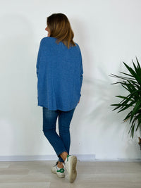 la valigia a pois maglione cashmere over