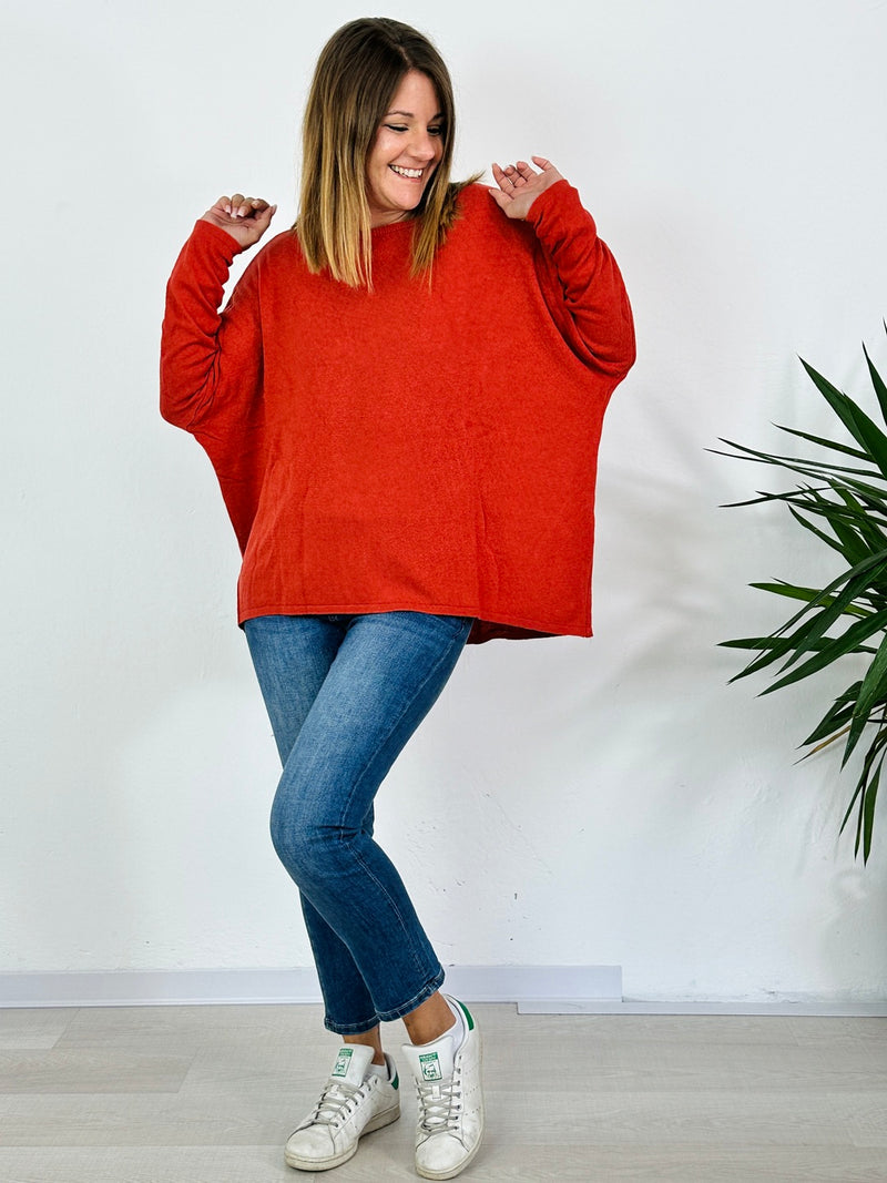 la valigia a pois maglione cashmere over