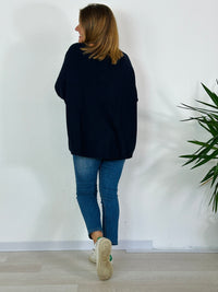 la valigia a pois maglione cashmere over