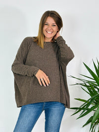 la valigia a pois maglione cashmere over