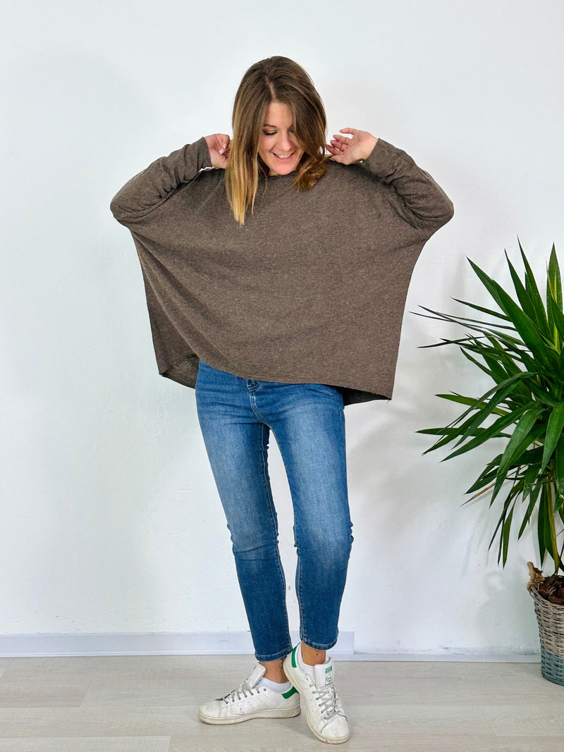 la valigia a pois maglione cashmere over