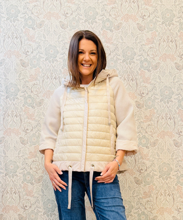 Giacca Joggings 100gr Manica 3/4 Beige