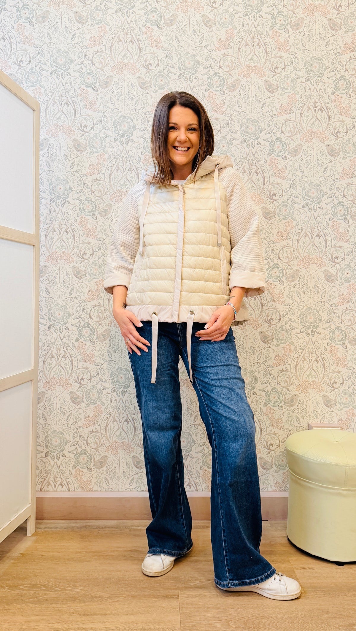 Giacca Joggings 100gr Manica 3/4 Beige