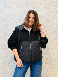 Giacca 100 gr. joggings pipistrello Nero