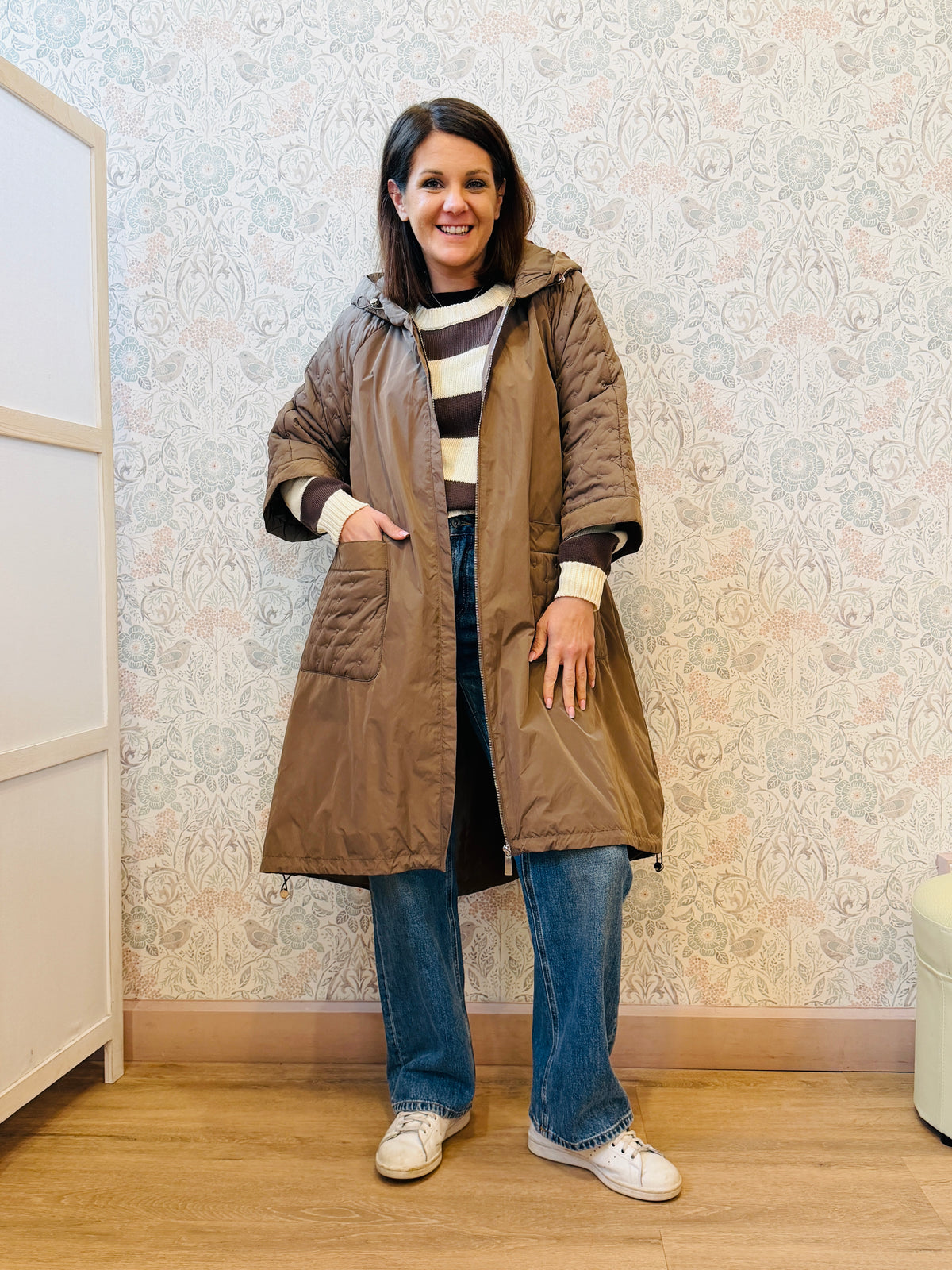 Giacca petunia marrone 