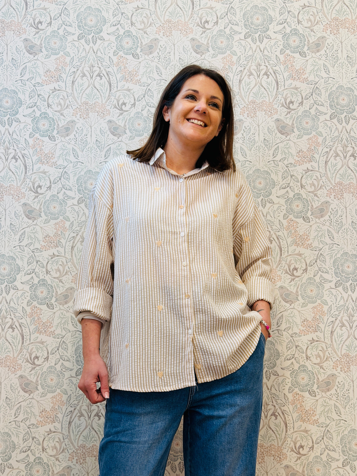 Camicia Goffrato Love