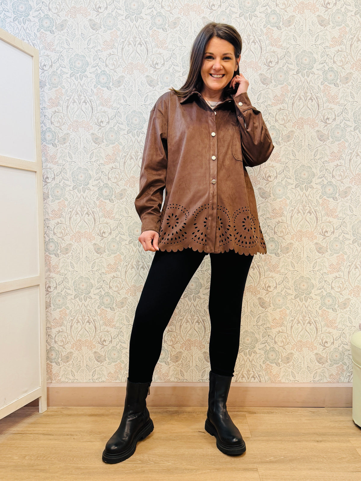 Camicia Suede Macrame'