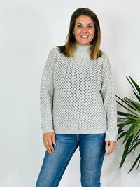 la valigia a pois Maglione Arosa Cashmere