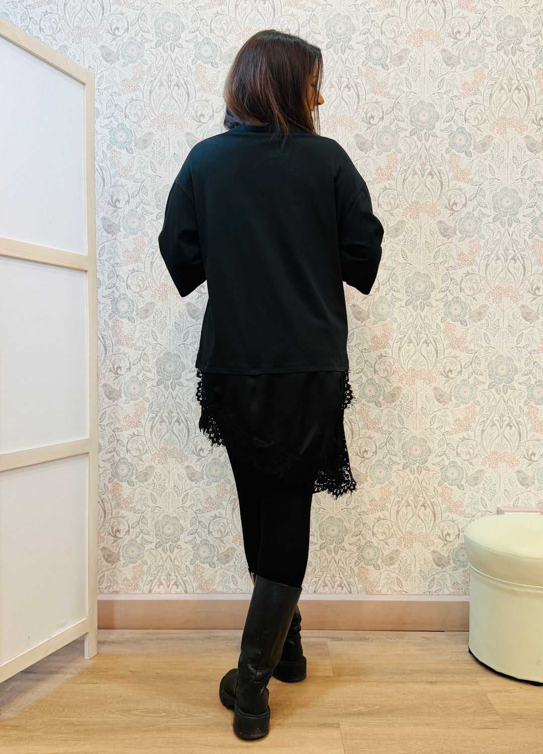 T-shirt Manica Corta Over Satin