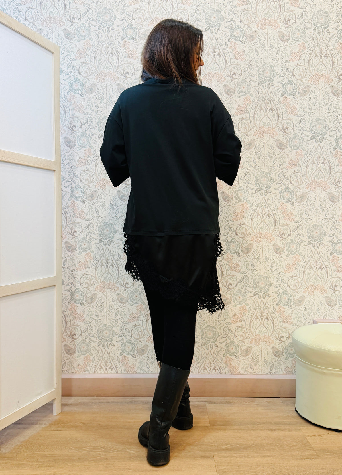 T-shirt Manica Corta Over Satin