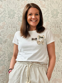 la valigia pois t-shirt tre fiocchetti