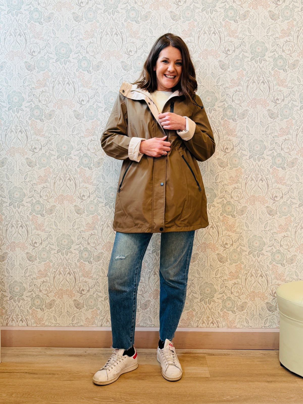 Giacca Double Sandra Tabacco