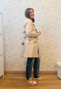 Giacca Trench Classic Panna