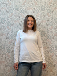 T-shirt Manica Lunga Barchetta Volant