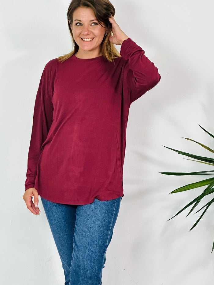 la valigia a pois T-shirt Manica Lunga Free Oversize