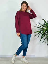 la valigia a pois T-shirt Manica Lunga Free Oversize