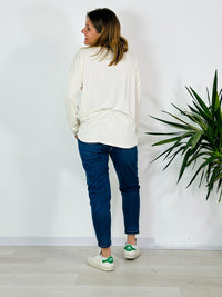 la valigia a pois T-shirt Manica Lunga Free Oversize