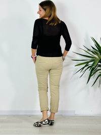 la valigia a pois Pantalone Colette Beige