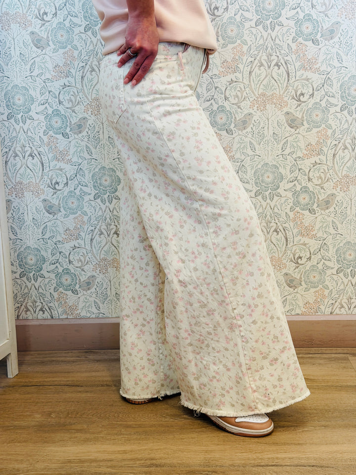 Jeans Palazzo Flowers