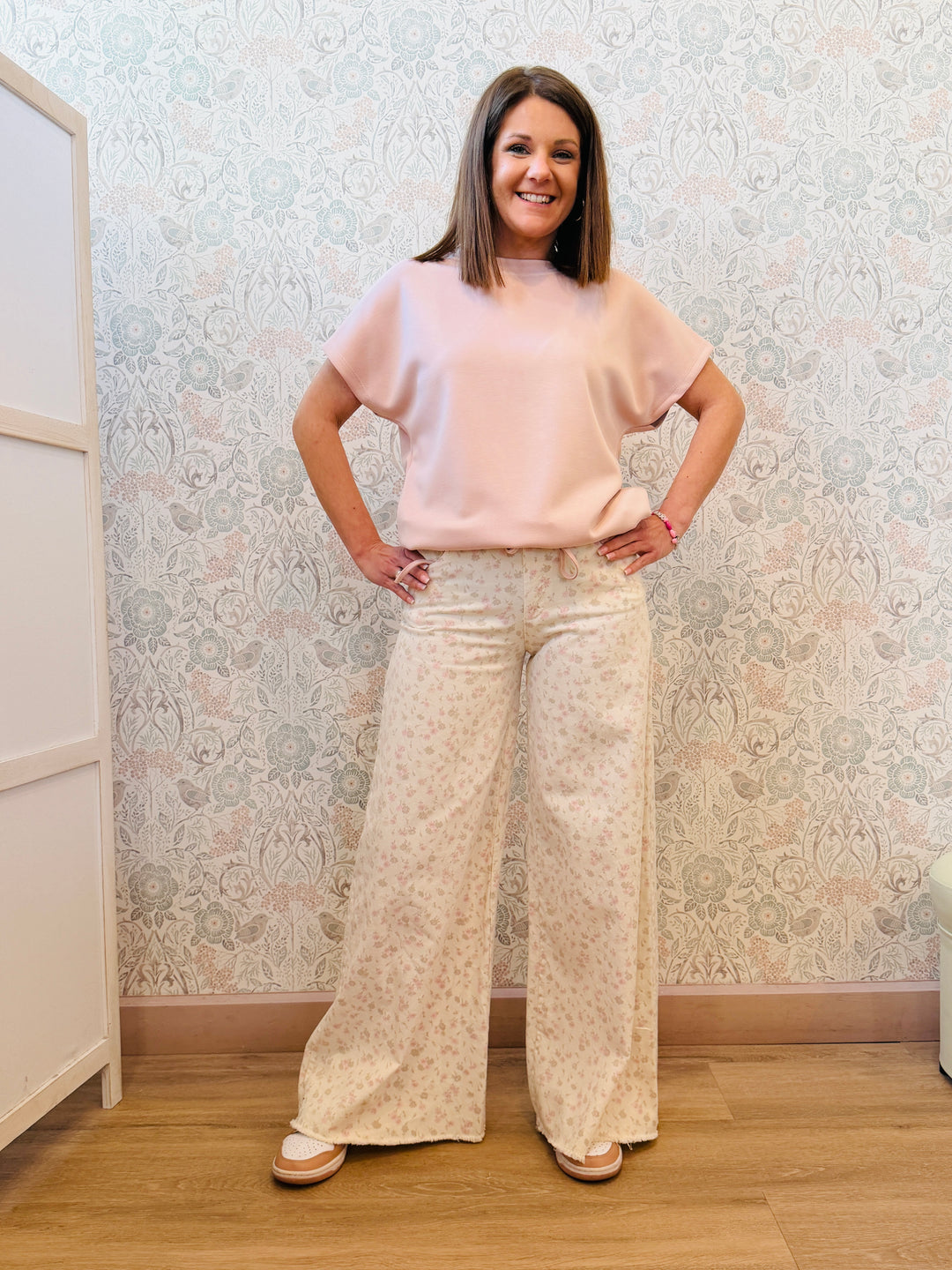 Jeans Palazzo Flowers