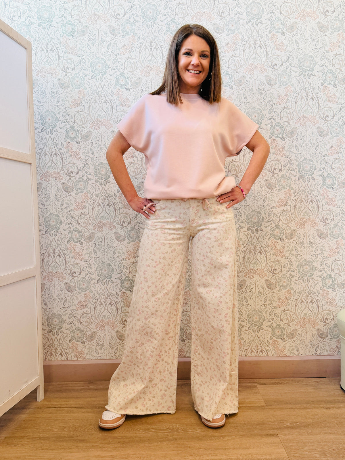 Jeans Palazzo Flowers