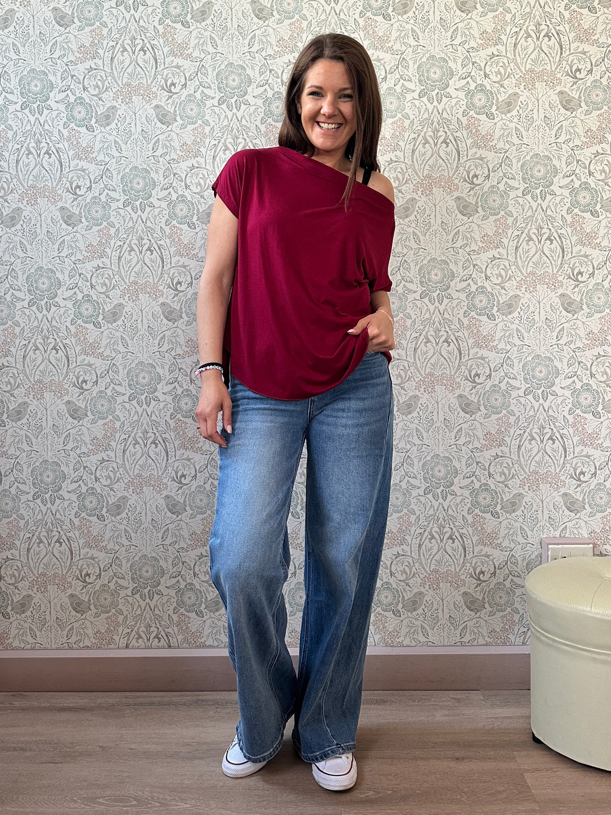 la valigia pois t-shirt barchetta color