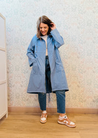 Giacca Lungo Nuvola Azzurro