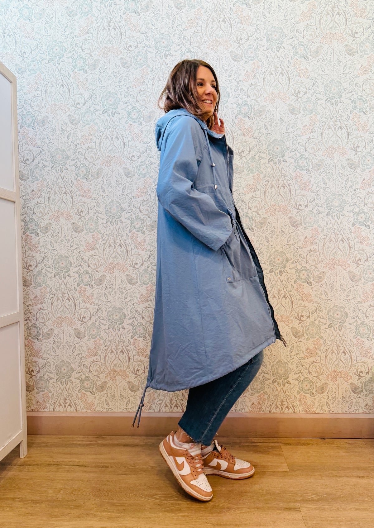 Giacca Lungo Nuvola Azzurro