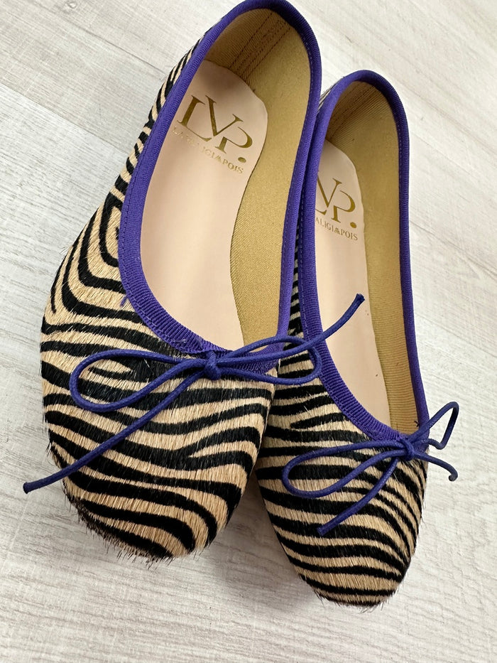 la valigia a pois LVP Ballerine Cavallino Zebra Viola