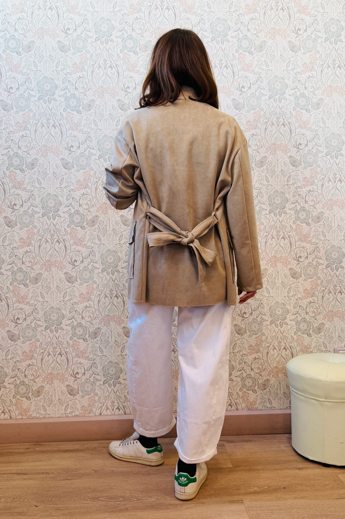 Giacca Kimono Suede
