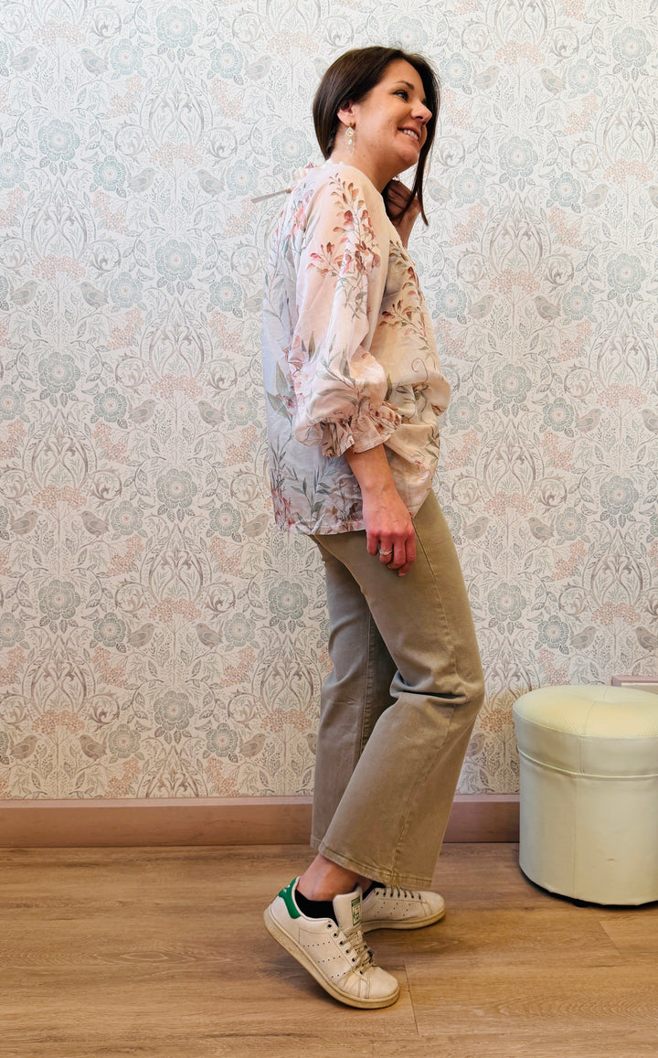 Jeans Palazzo Caramello