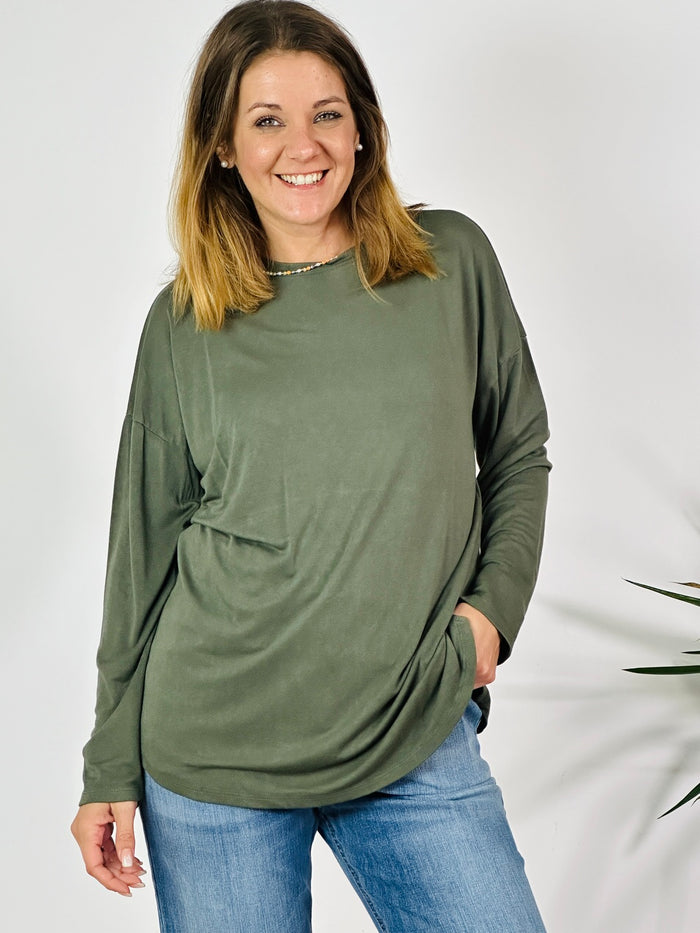 la valigia a pois T-shirt Manica Lunga Free Oversize