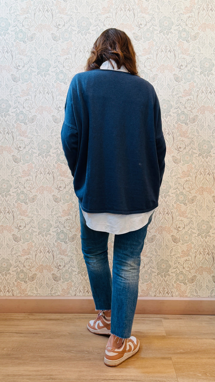 Maglione Cotone Over