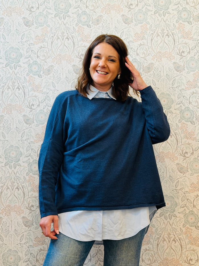 Maglione Cotone Over