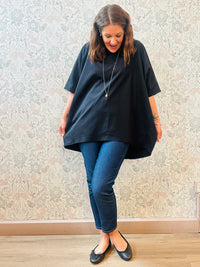 la valigia pois blusa super over