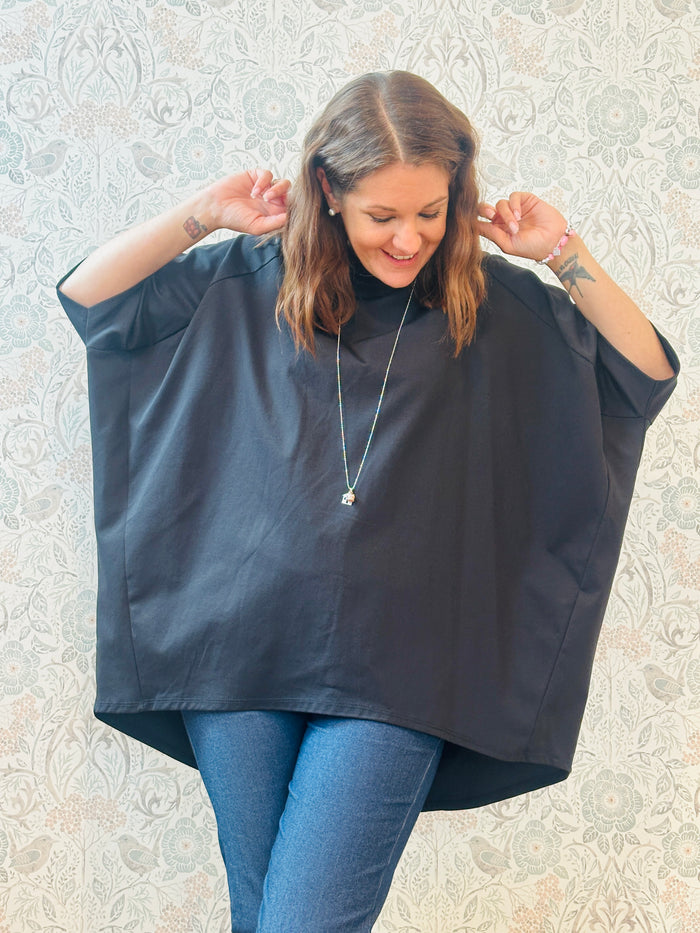 la valigia pois blusa super over